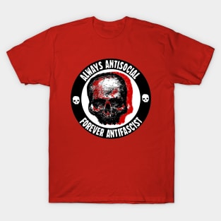 Always Antisocial Forever Antifascist T-Shirt